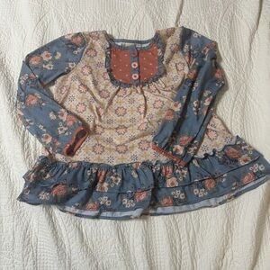 Matilda Jane Floral Long Sleeve Girls Pajama Top